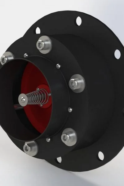Castellex 125 mm sprogimo vožtuvas — montavimo priedas sistemoms